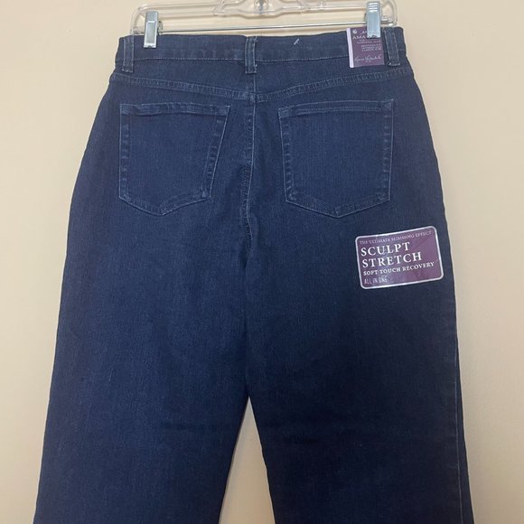 Gloria Vanderbilt Amanda Heritage Fit Jeans Stretch Denim Dark Wash Size 6 NWT - Picture 4 of 6